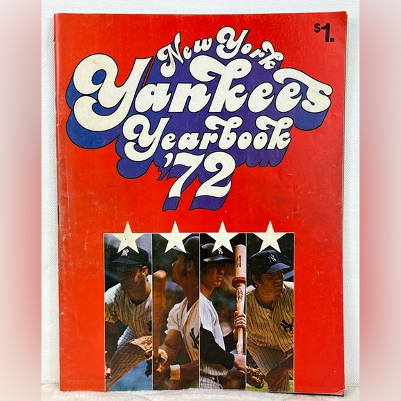 1972 New York Yankees MLB Baseball Yearbook “72” Paperback Magazine Collectible - Picture 1 of 13